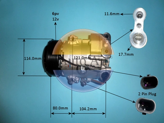 Compressor, air conditioning (14-7477p)