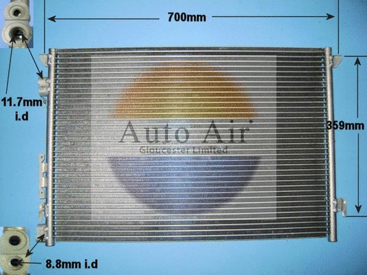 Condenser, air conditioning (16-1240)