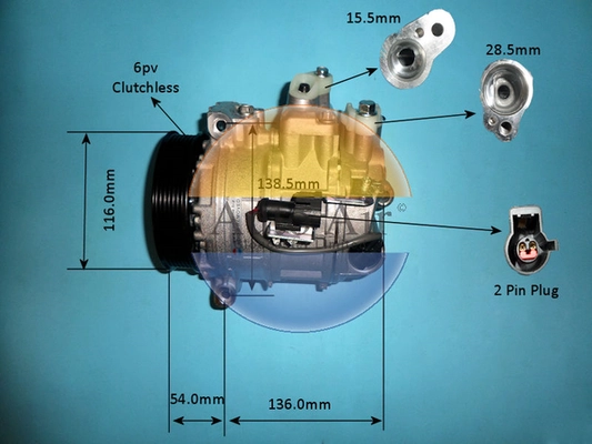 Compressor, air conditioning (14-0039p)