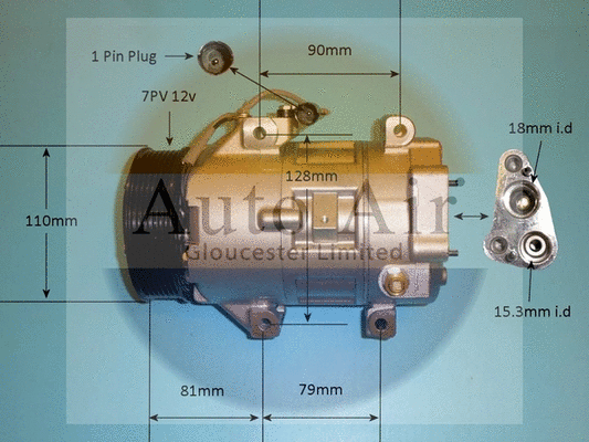 Compressor, air conditioning (14-0084P)