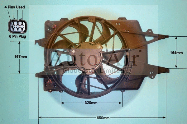 Electric Motor, radiator fan (05-1275)