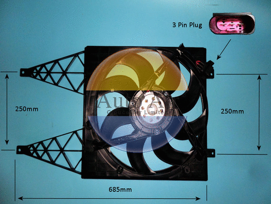 Electric Motor, radiator fan (05-1323)