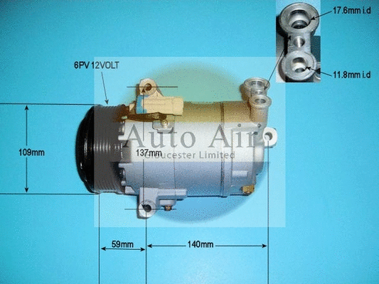 Compressor, air conditioning (14-9711P)