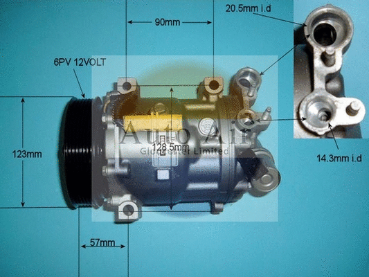Compressor, air conditioning (14-0220R)