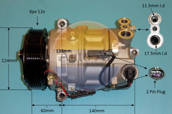 Compressor, air conditioning (14-1664R)
