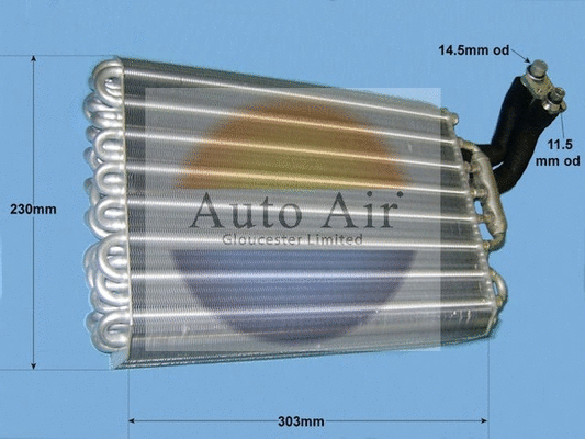 Evaporator, air conditioning (21-5615)