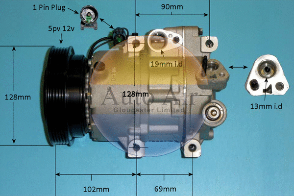 Compressor, air conditioning (14-1459P)