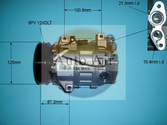 Compressor, air conditioning (14-9733)