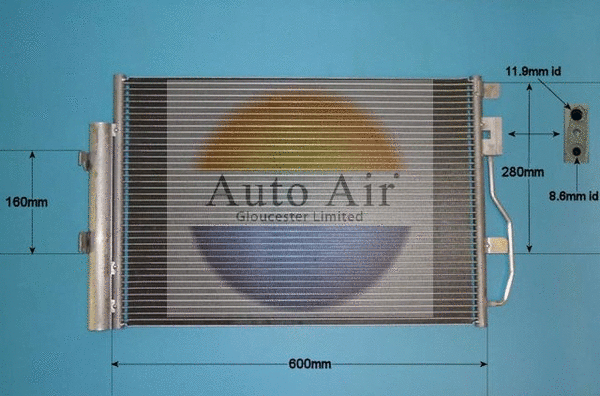 Condenser, air conditioning (16-6233)