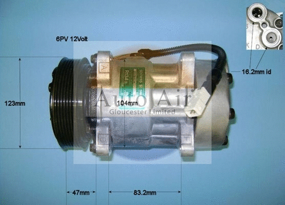 Compressor, air conditioning (14-7487)