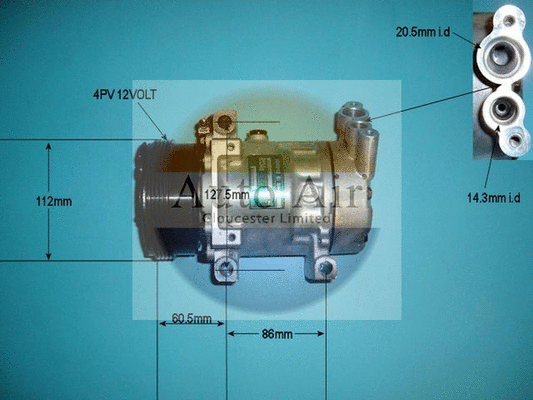 Compressor, air conditioning (14-4049)