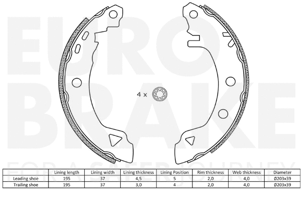 Brake Shoe Set