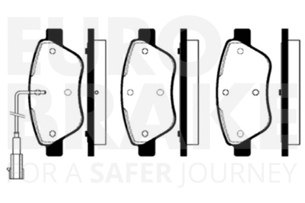 Brake Pad Set, disc brake (5502222365)