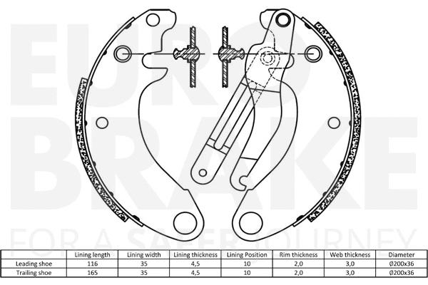 Brake Shoe Set