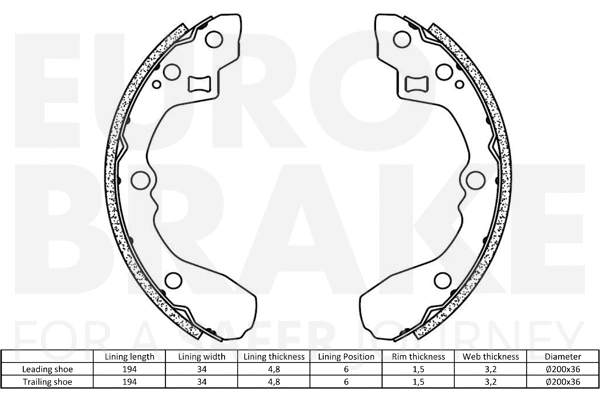 Brake Shoe Set