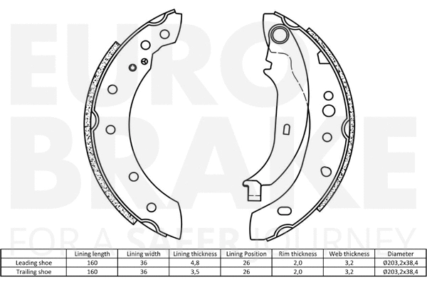 Brake Shoe Set