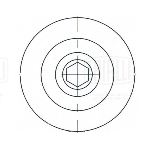 Deflection/Guide Pulley, V-ribbed belt