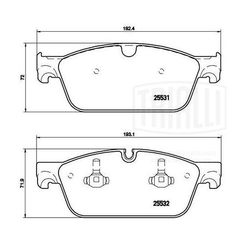 Brake Pad Set, disc brake (PF 4290)