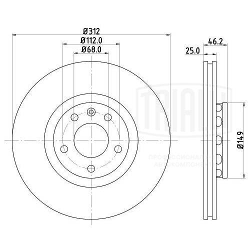 Brake Disc (DF 180131)