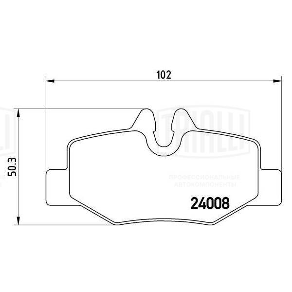 Brake Pad Set, disc brake (PF 4066)