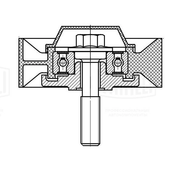 Deflection/Guide Pulley, V-ribbed belt (CM 5105)