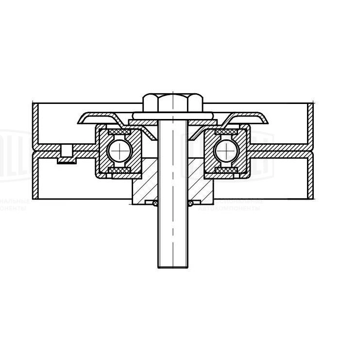 Deflection/Guide Pulley, V-ribbed belt (CM 5094)