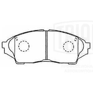 Brake Pad Set, disc brake (PF 4341)