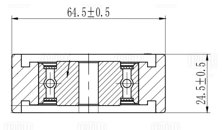 Deflection/Guide Pulley, V-ribbed belt (CM 5781)