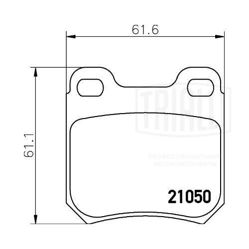 Brake Pad Set, disc brake (PF 4083)