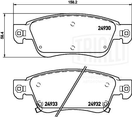 Brake Pad Set, disc brake