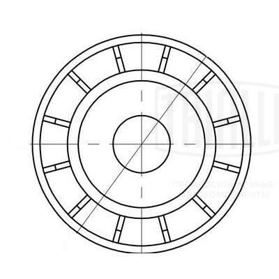 Deflection/Guide Pulley, V-ribbed belt