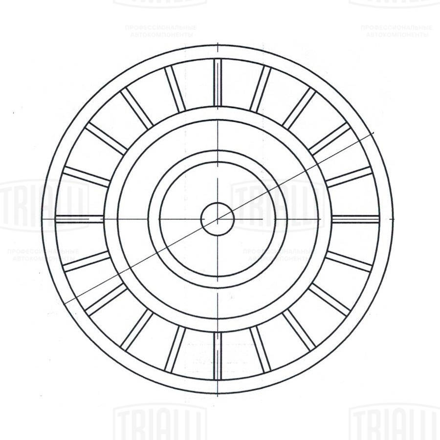 Deflection/Guide Pulley, V-ribbed belt