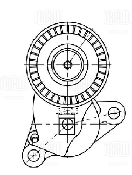 Belt Tensioner, V-ribbed belt (CM 5726)