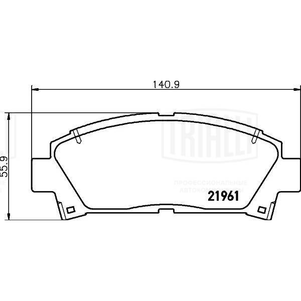 Brake Pad Set, disc brake (PF 4353)