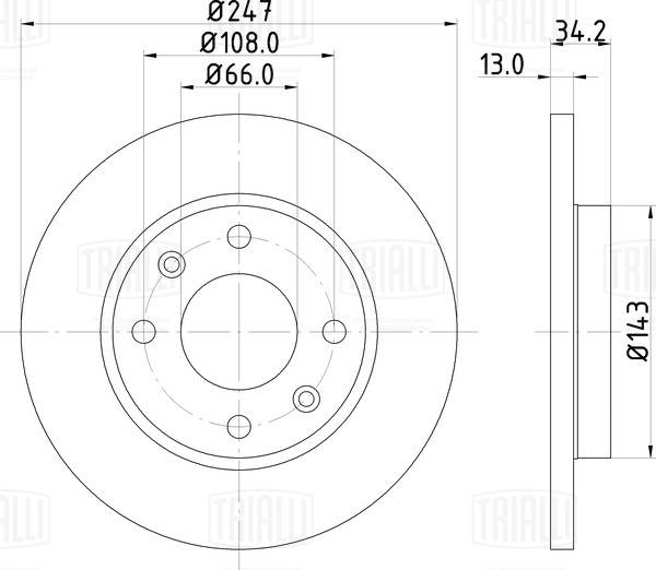 Brake Disc (DF 095209)