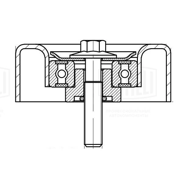 Deflection/Guide Pulley, V-ribbed belt