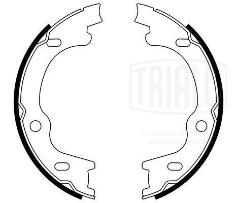 Brake Shoe Set, parking brake (GF 4649)