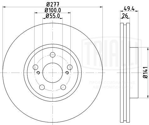 Brake Disc (DF 190131)