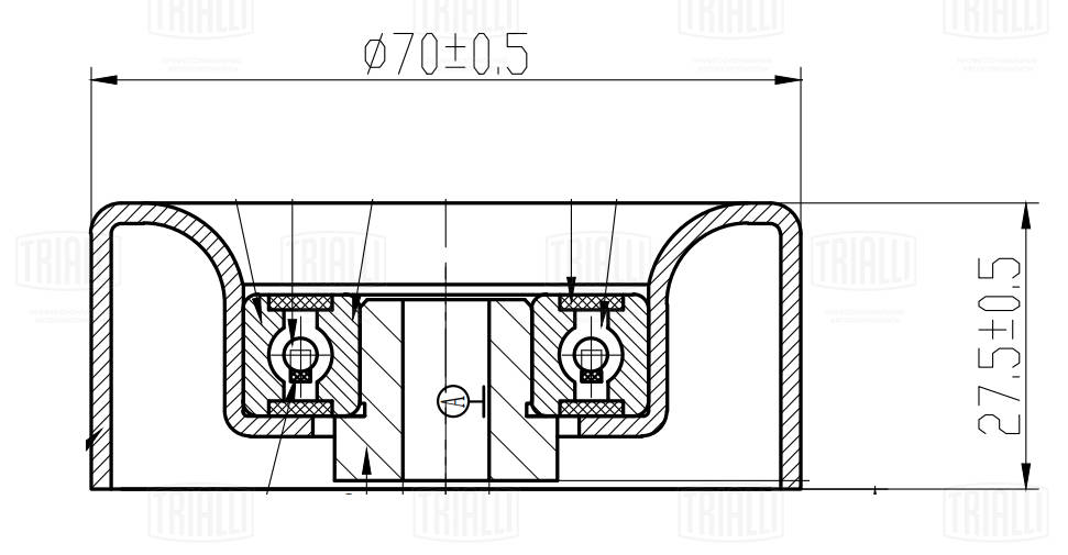 Belt Tensioner, V-ribbed belt (CM 5776)