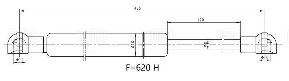 Gas Spring, boot/cargo area (GS 0920)
