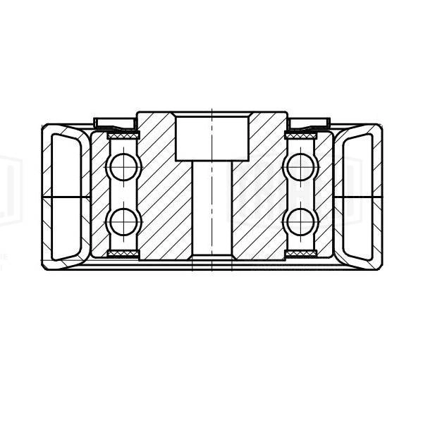 Deflection/Guide Pulley, V-ribbed belt