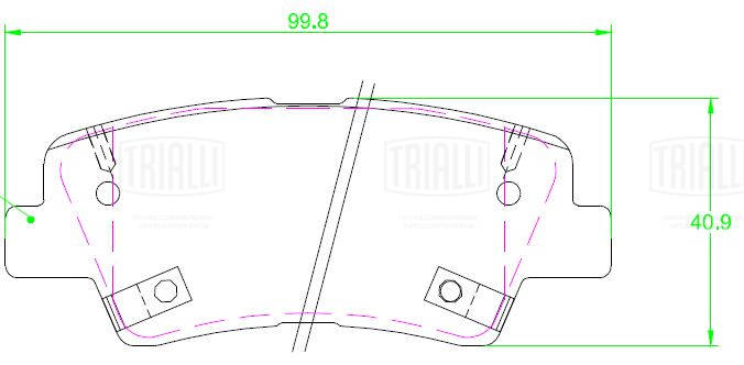 Brake Pad Set, disc brake (PF 2307)