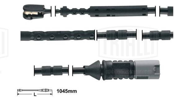 Warning Contact, brake pad wear