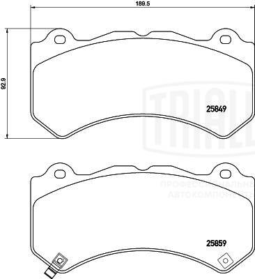 Brake Pad Set, disc brake (PF 4378)
