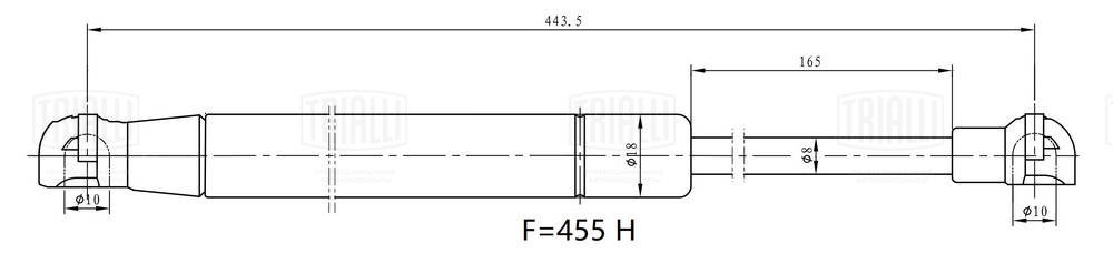 Gas Spring, boot/cargo area (GS 1901)