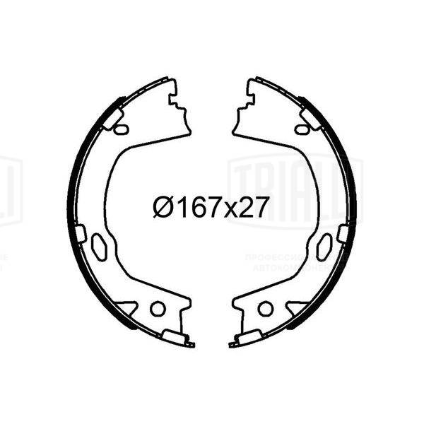 Brake Shoe Set, parking brake