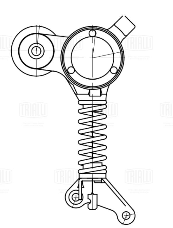 Belt Tensioner, V-ribbed belt (CM 5782)