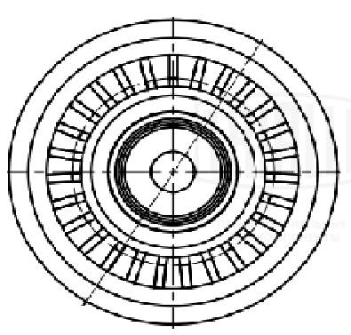 Deflection/Guide Pulley, V-ribbed belt (CM 5624)