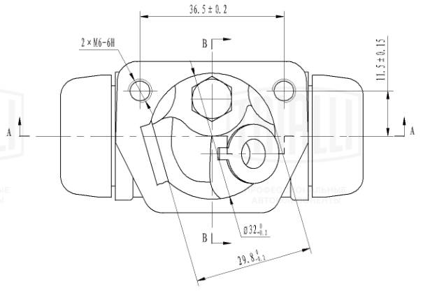 Wheel Brake Cylinder (CF 1043)