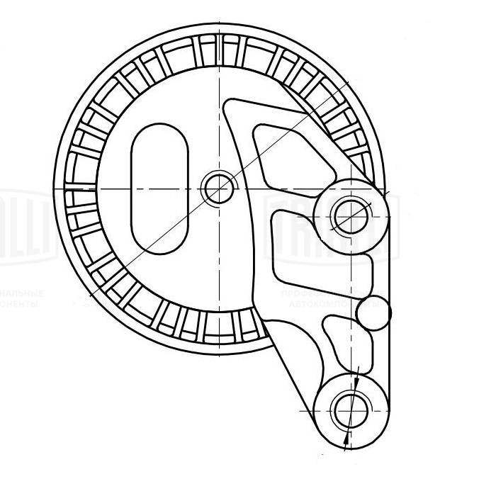 Deflection/Guide Pulley, V-ribbed belt